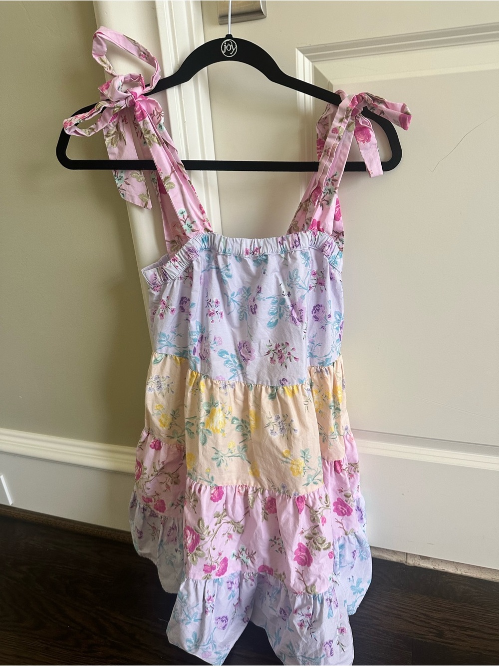 LoveShackFancy x Target Jeanne Tie Strap Tiered Dress XXS